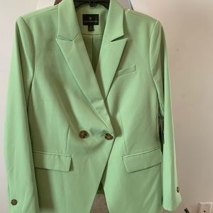 Green suit blazer